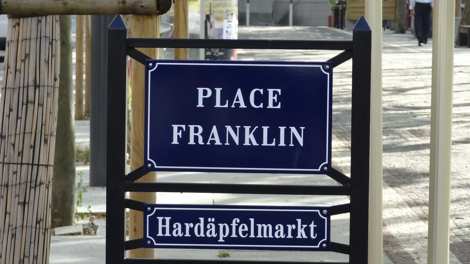 La place du marché du quartier Franklin, à Mulhouse