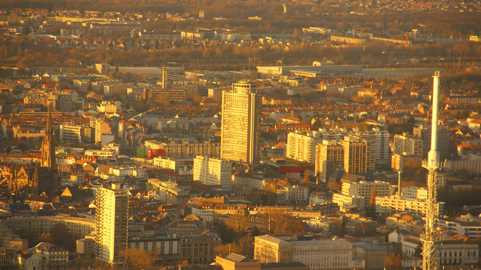 Mulhouse et la tour de l'Europe